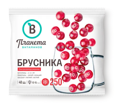 Брусника, Планета Витаминов, 250 г, (20)