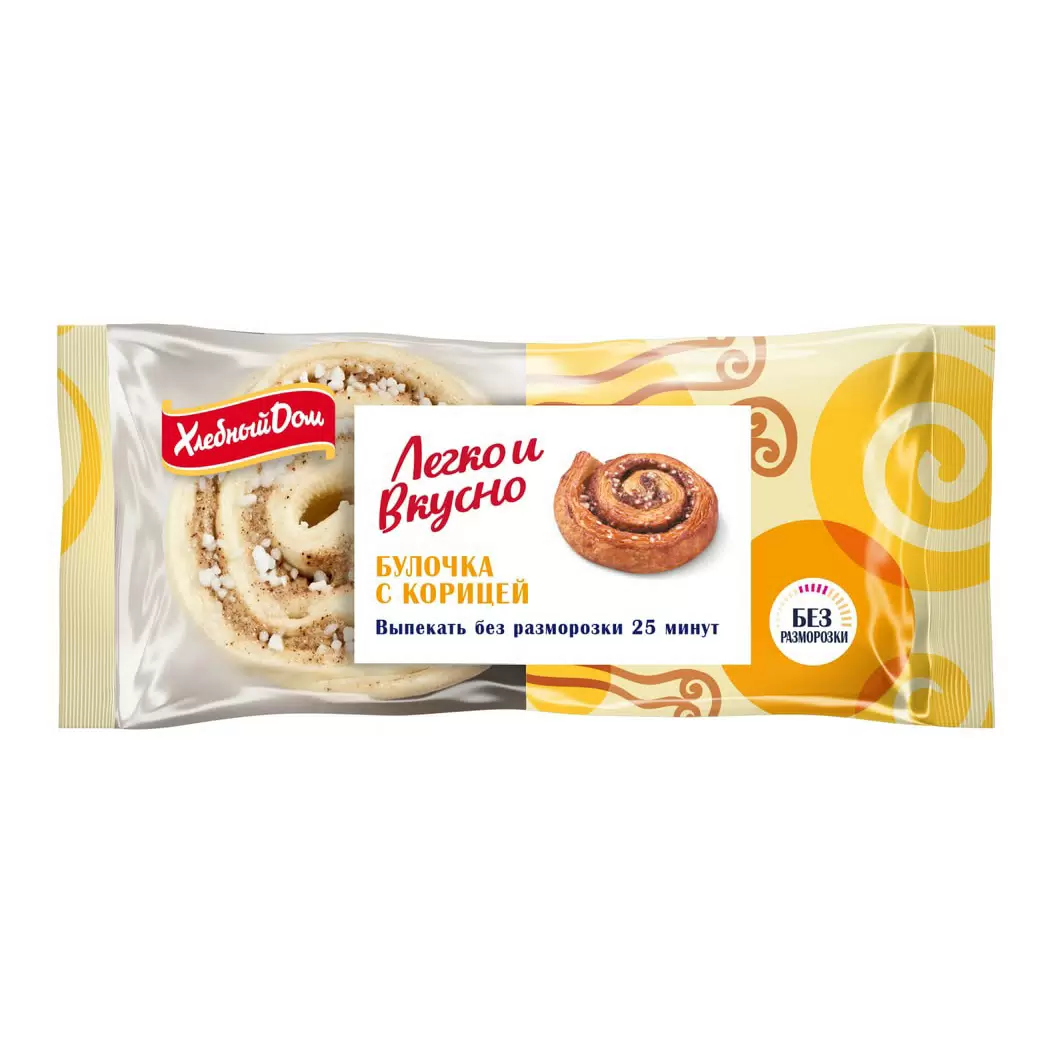 [4-268] Булочка с корицей, Хлебный дом, 90 г, (56)