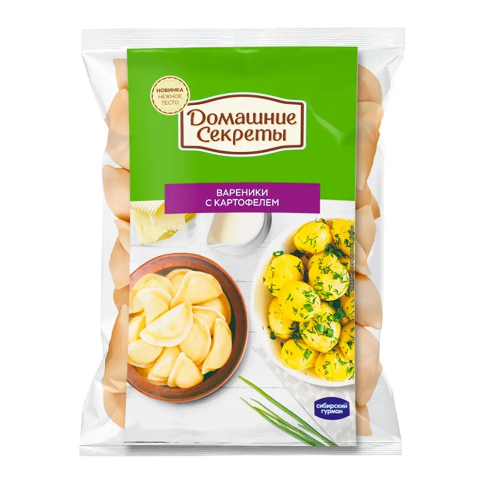 Вареники, с картофелем, Сибирский Гурман, 800 г, (8)