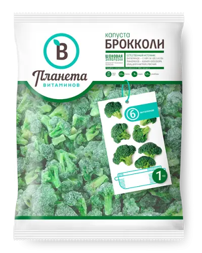 [4-35] Капуста Брокколи, Планета Витаминов, 400 г, (25)