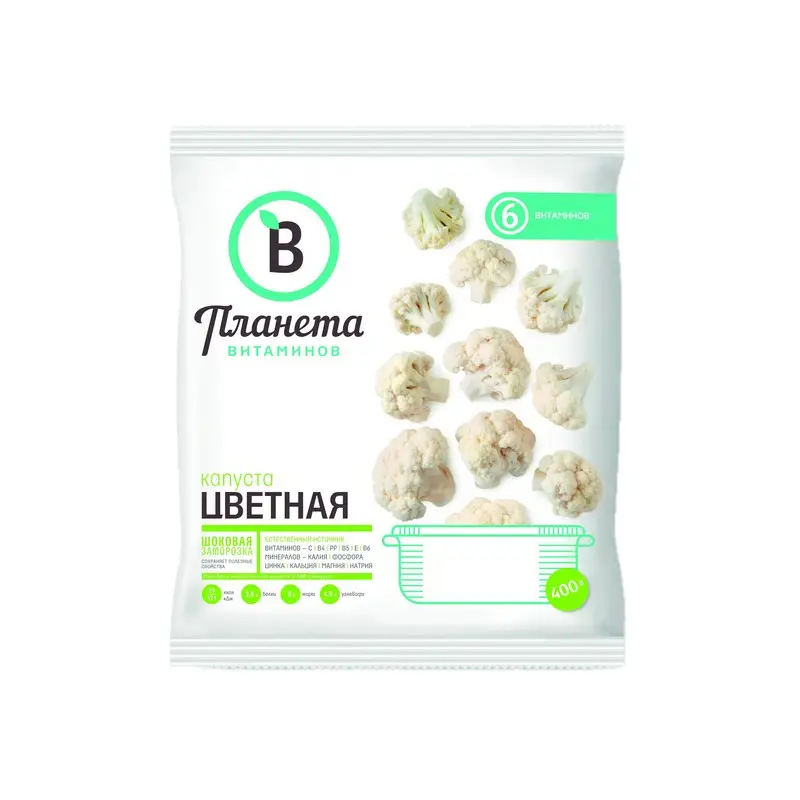 [4-38] Капуста Цветная, Планета Витаминов, 400 г, (25)