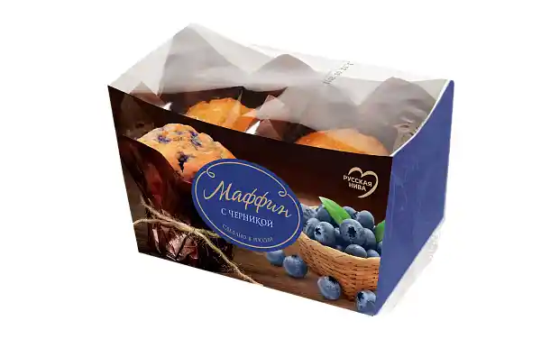 Маффин, Черничный, Хлебпром, 160 г, (9)