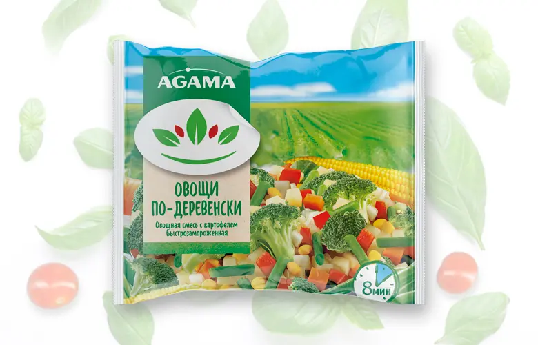 [4-15] Овощи по-деревенски, Агама, 400 г, (12)