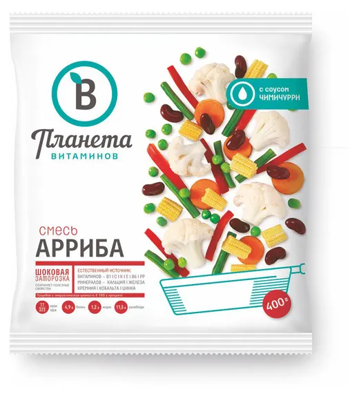 Смесь Арриба с соусом Чимичурри, Планета Витаминов, 400 г, (25)