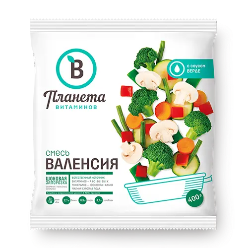 Смесь Валенсия с соусом Верде, Планета Витаминов, 400 г, (25)