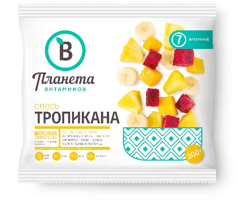 Смесь из фруктов Тропикана, Планета Витаминов, 300 г, (20)