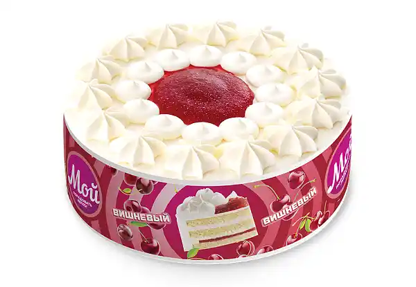[4-296] Торт, Вишневый, Мой, Хлебпром, 640 г, (6)