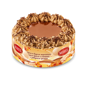 [4-299] Торт, Крем-брюле, Мирэль, Хлебпром, 650 г, (6)