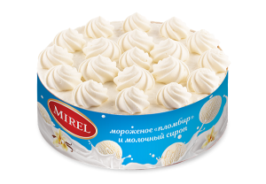 [4-306] Торт, Пломбирный, Мирэль, Хлебпром, 750 г, (6)