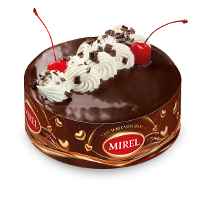 [4-314] Торт, Чёрный лес, Мирэль, Хлебпром, 720 г, (6)