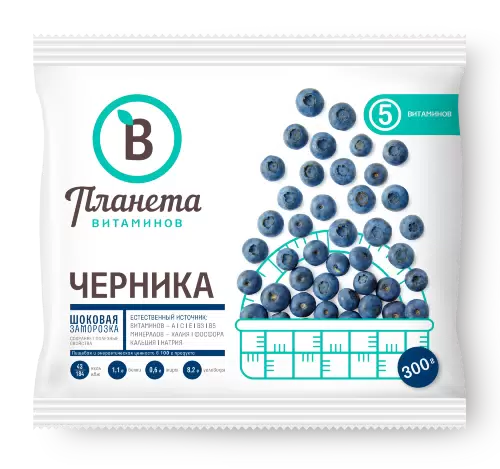 Черника, Планета Витаминов, 250 г, (20)