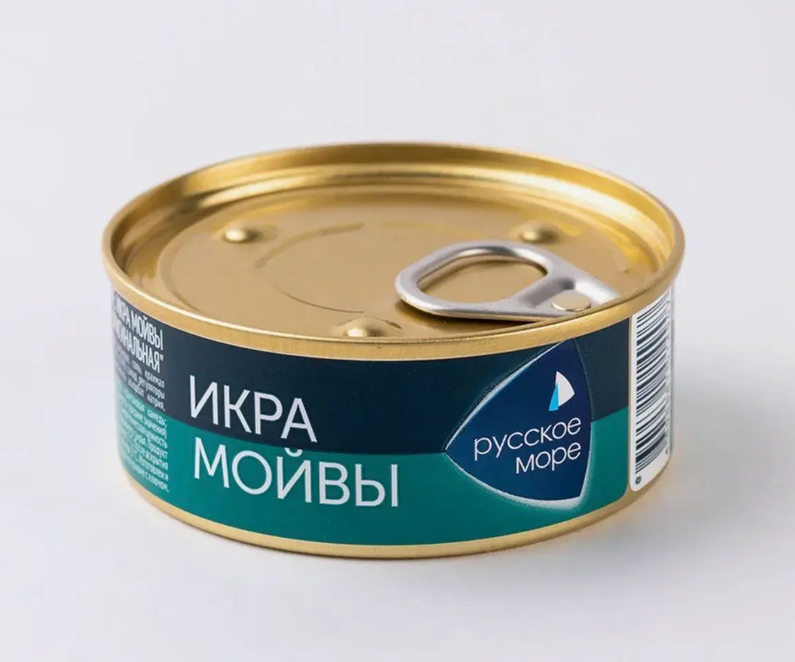 Икра деликатесная мойвы "Люкс" "Оригинальная" 100г 1/6 РМ