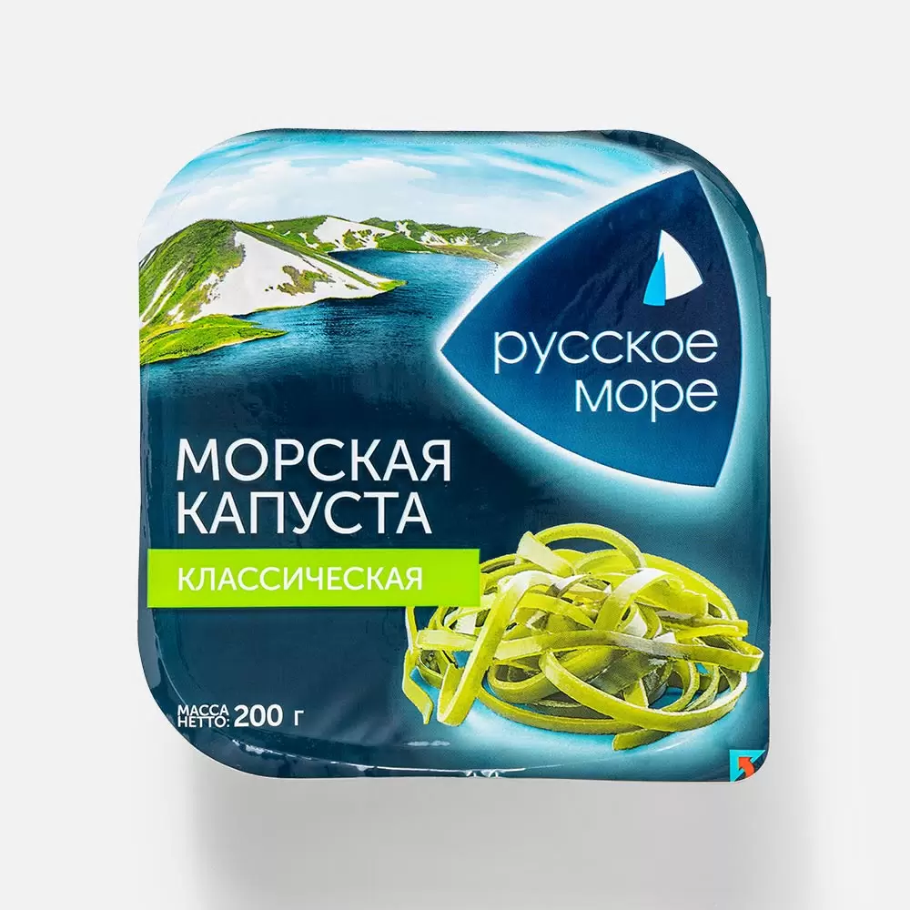 Капуста морская маринованная "Классическая" 200 г 1/6 "Русское море"
