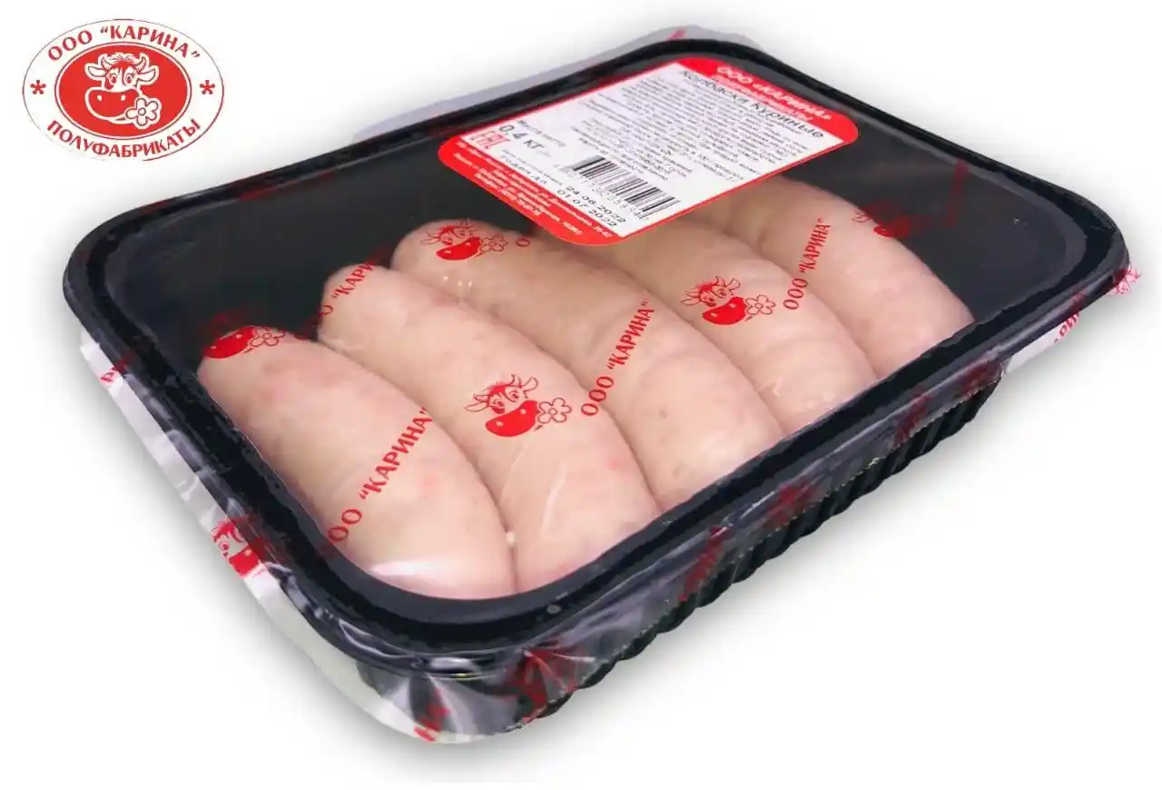 Колбаски для жарки Куриные з/м 0,4 кг (вакуум.пакет)