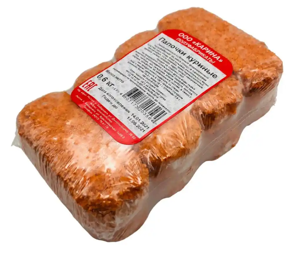 Палочки куриные з/м 0,6 кг (термо/пленка)