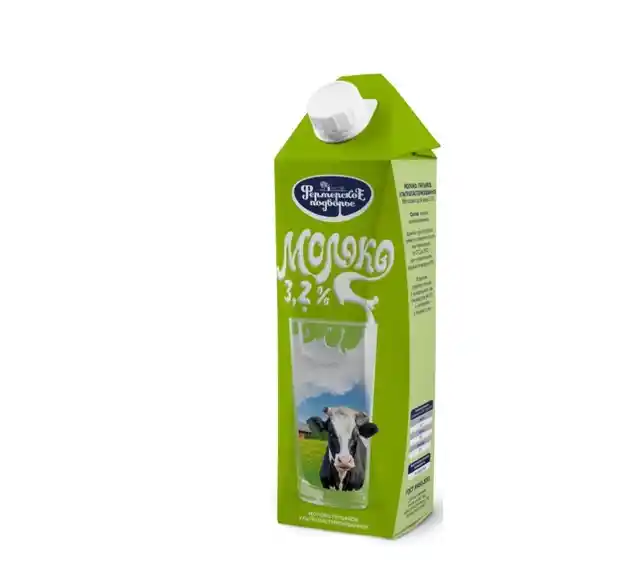 Фермерское молоко, жир. 3,2%, 1,0л., т/дж, уп.-12 шт пр-во Благовещенск Хладокомбинат