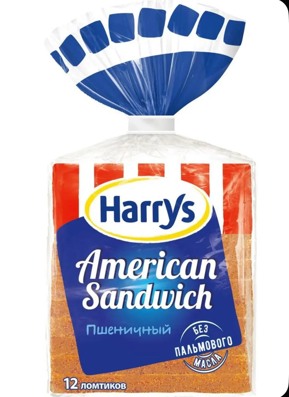 Хлеб "Harrys" пшеничный 12 ломтиков