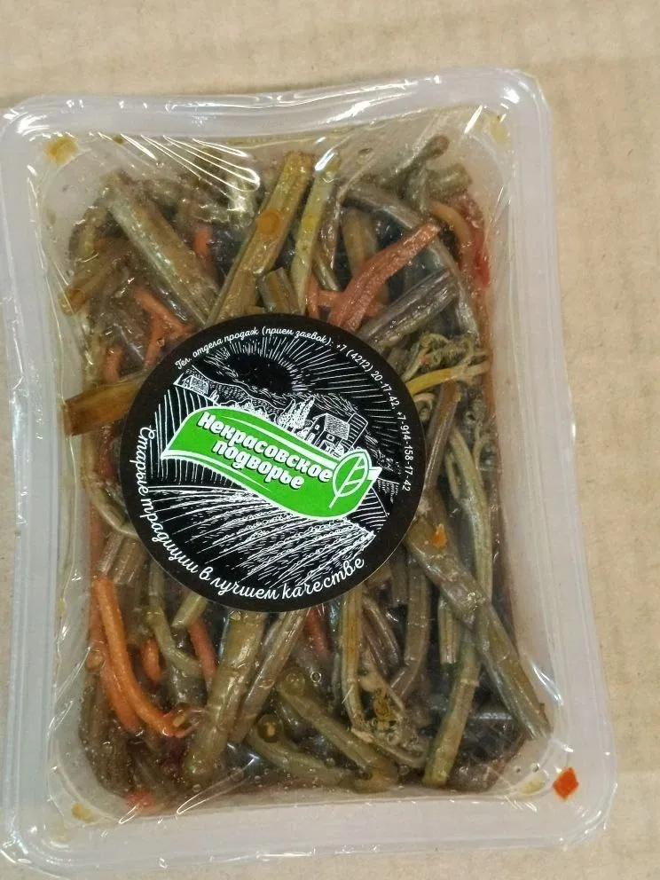 Салат  "Папоротник по-корейски" 200 гр  под запайку Некрасовское подворье