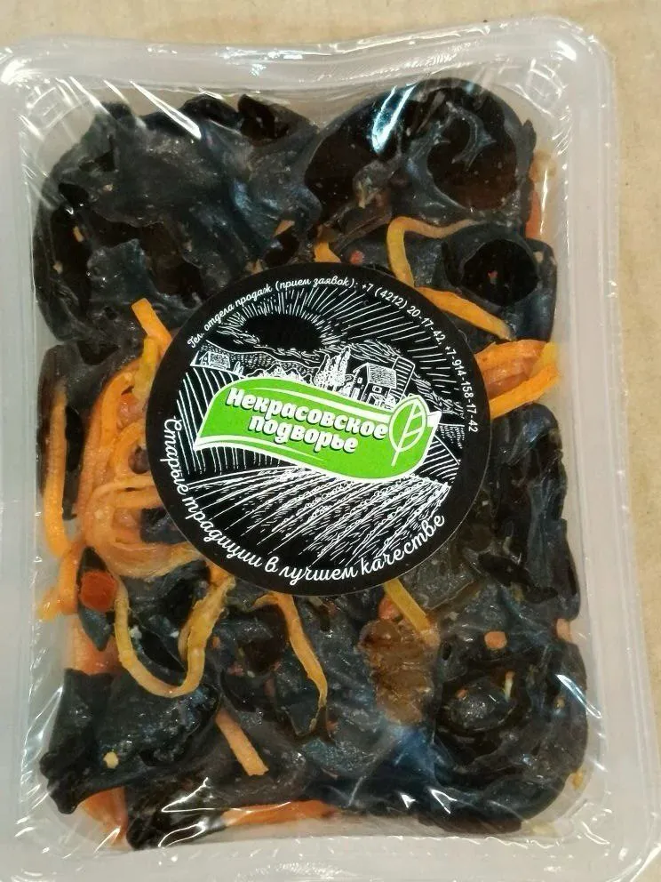 Салат из древесных грибов по-корейски 200 гр под запайку Некрасовское подворье