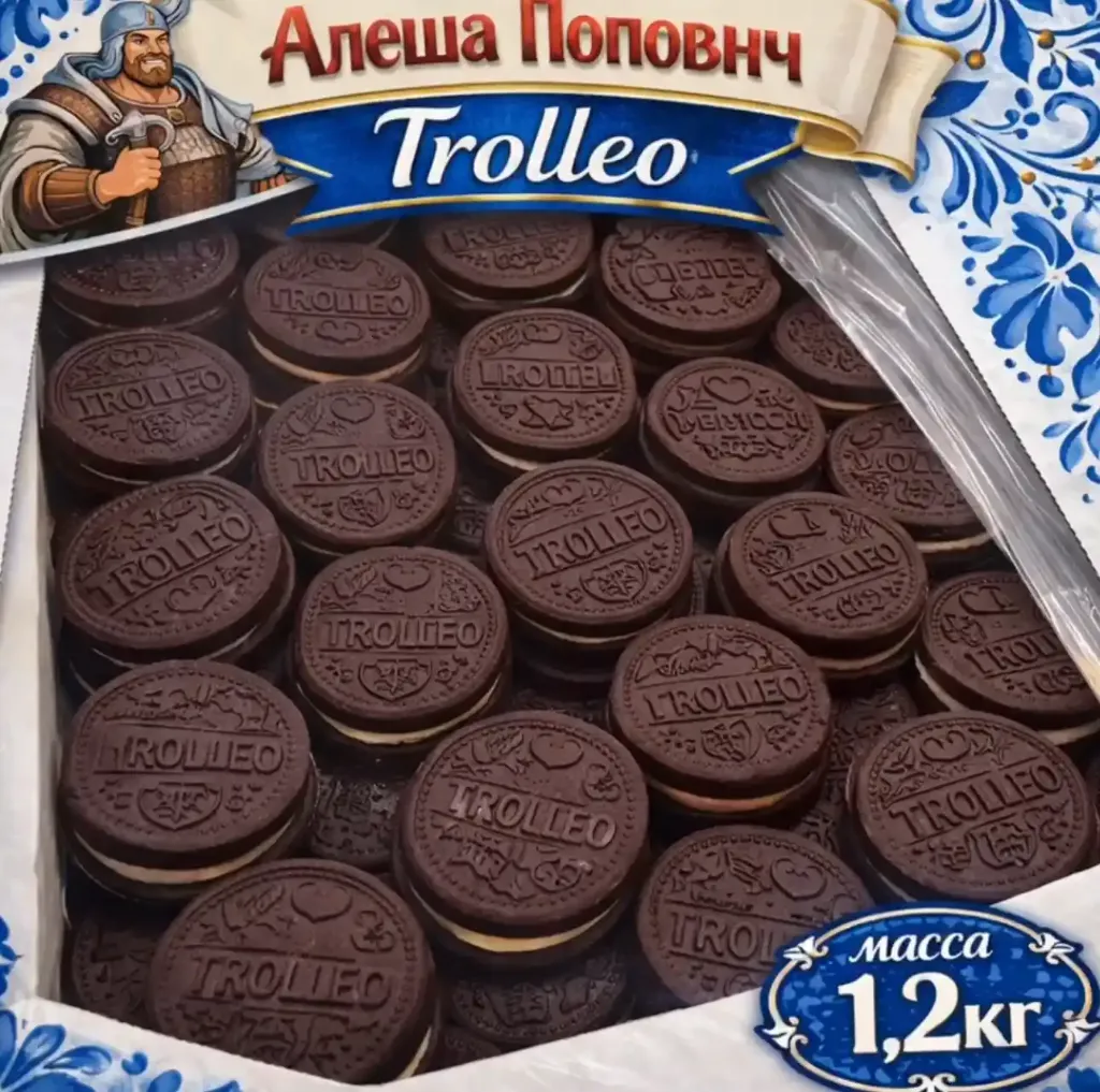 [18-4313] Печенье "Trolleo", 1/1.2кг