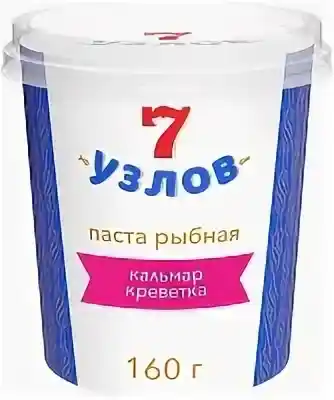 [20018153] Паста с кальмаром и креветкой 7узлов 160г/6