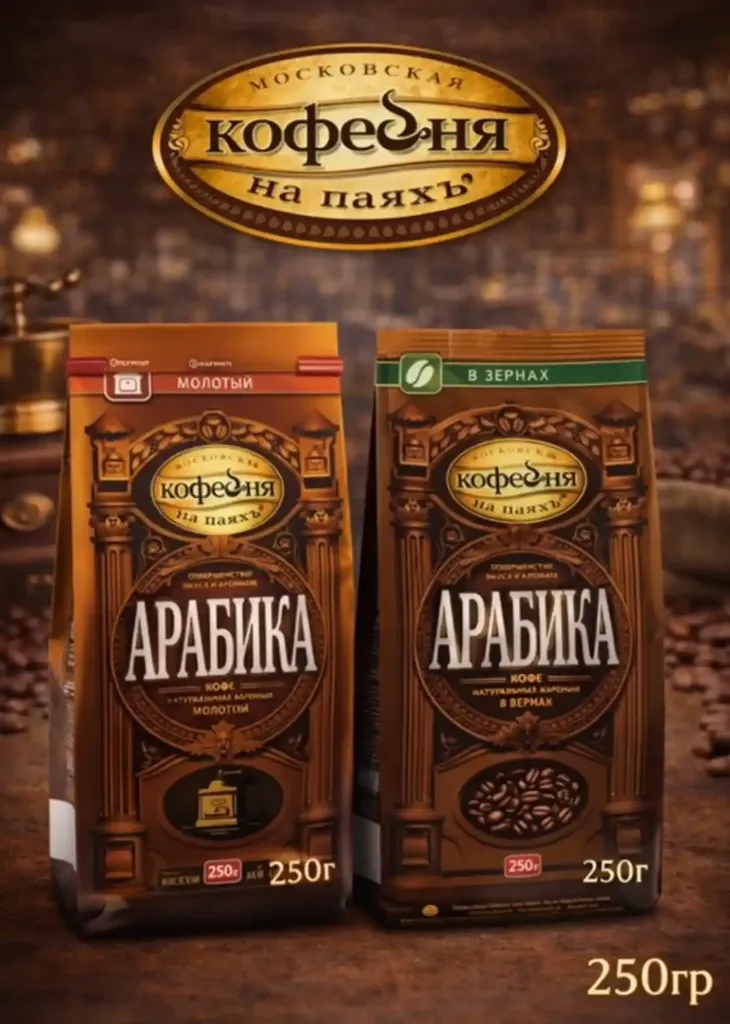 Арабика молотый М/у 250гр