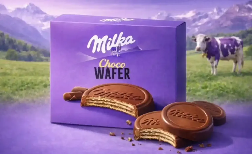[18-4341] Milka Choco Waffer 30  гр
