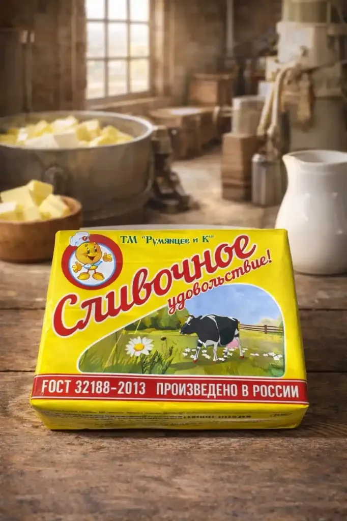 Маргарин «Сливочное удовольствие» 150гр «Румянцев и Ко»