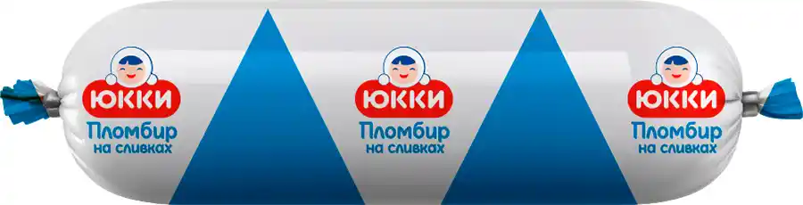 [4810168060602] Мороженое пломбир "ЮККИ Пломбир на сливках" с ароматом ванили пласт.банка 500г 1/6