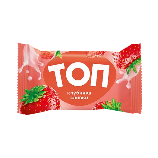 Мороженое сливочное «ТОП клубника» ваф. стаканчик  70г 1/24
