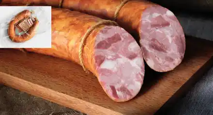 Колбаса ДЕРЕВЕНСКАЯ с чесночком и языком