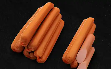 СОСИСКИ ИЗ МЯСА ПТИЦЫ «УПЛЕТАЙКИ СО СЛИВКАМИ »