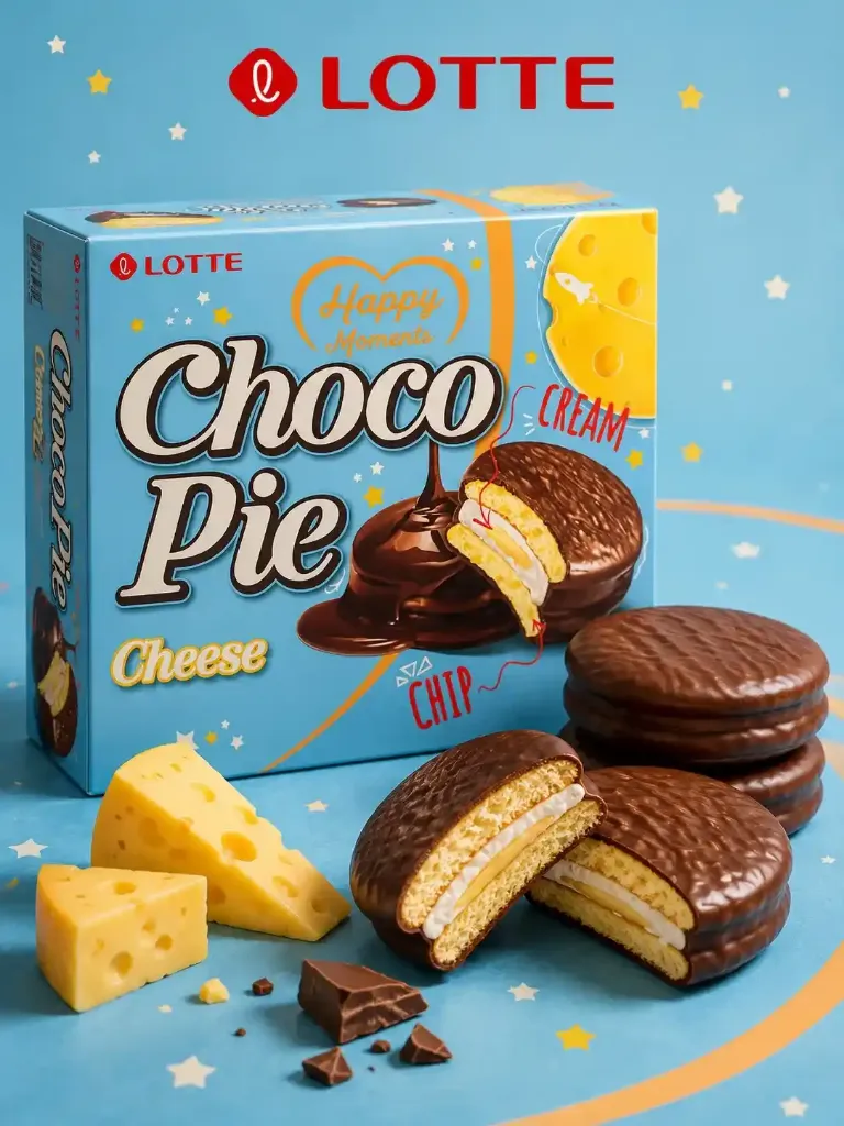 Choco Pie со вкусом сыра, большой (на 12шт)