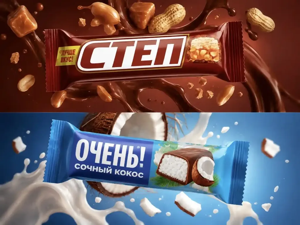 Шоколадные батончики от бренда «Славянка» «Степ» 46гр