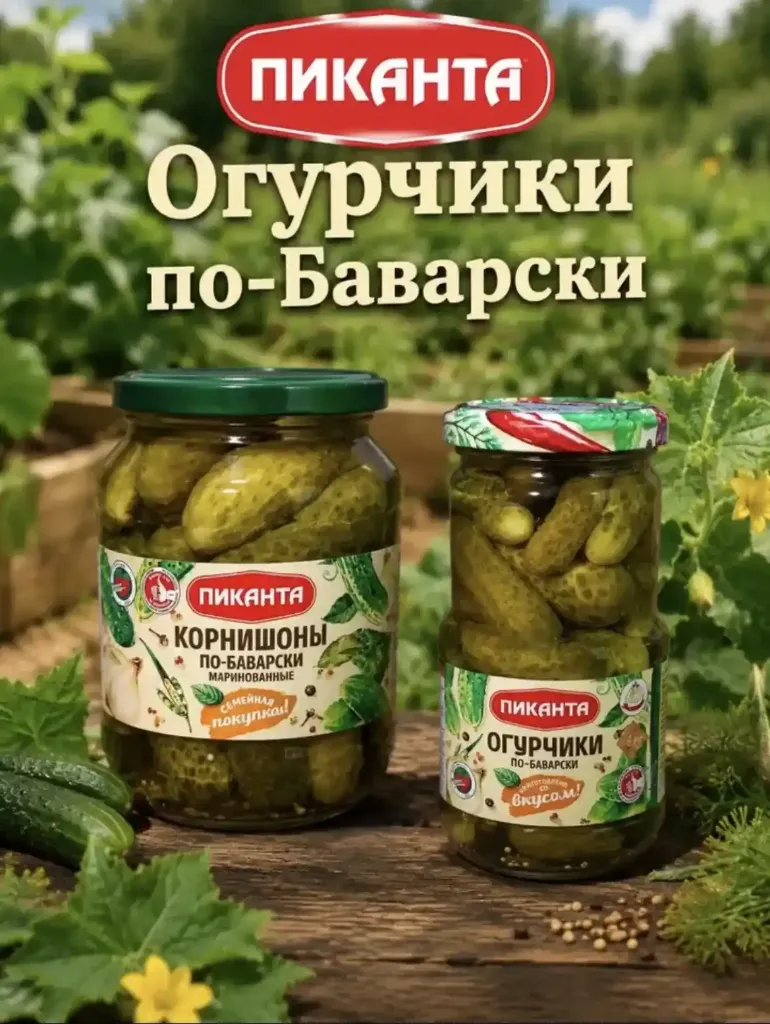 Огурцы по-Баварски, 700 гр