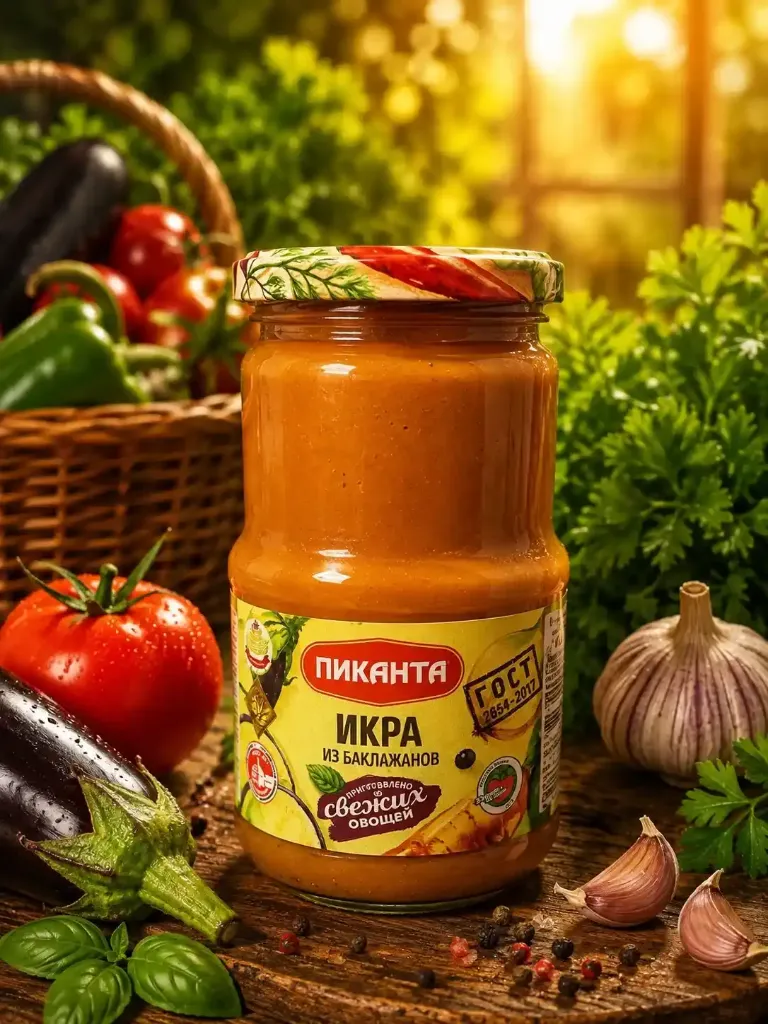Икра баклажановая,