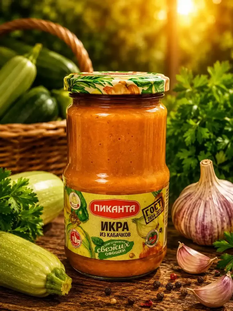 Икра кабачковая,