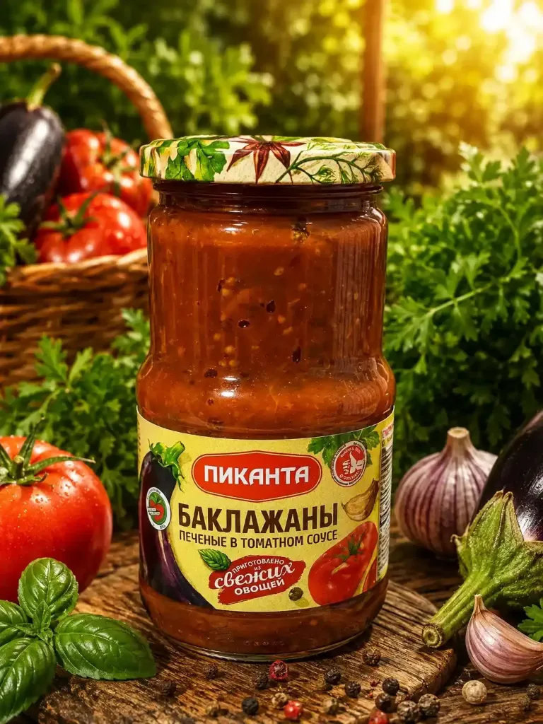 Баклажаны в томатном соусе, 450 гр
