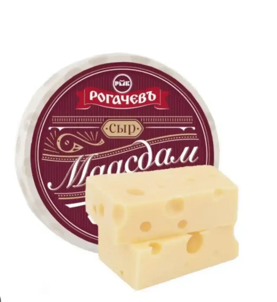 Сыр полутвердый Маасдам, Беларусь, 1кг   