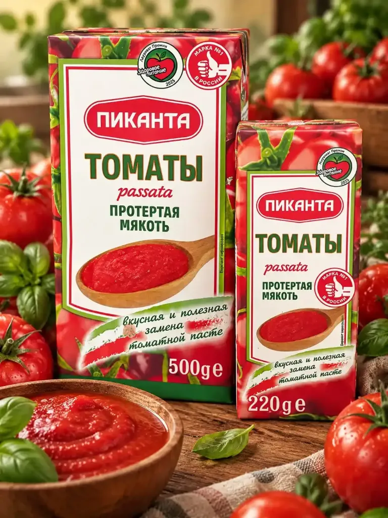 Томаты протертые «Пиканта»  - 500гр