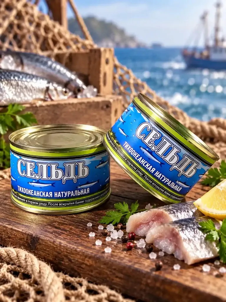 При покупке 1-й банки сельди «Морепродукт» банка снеток за 1 рубль❗️