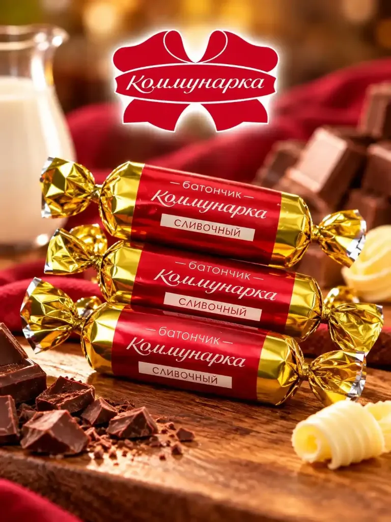 Батончик сливочный/шоколадный ;  коробка на 3 кг