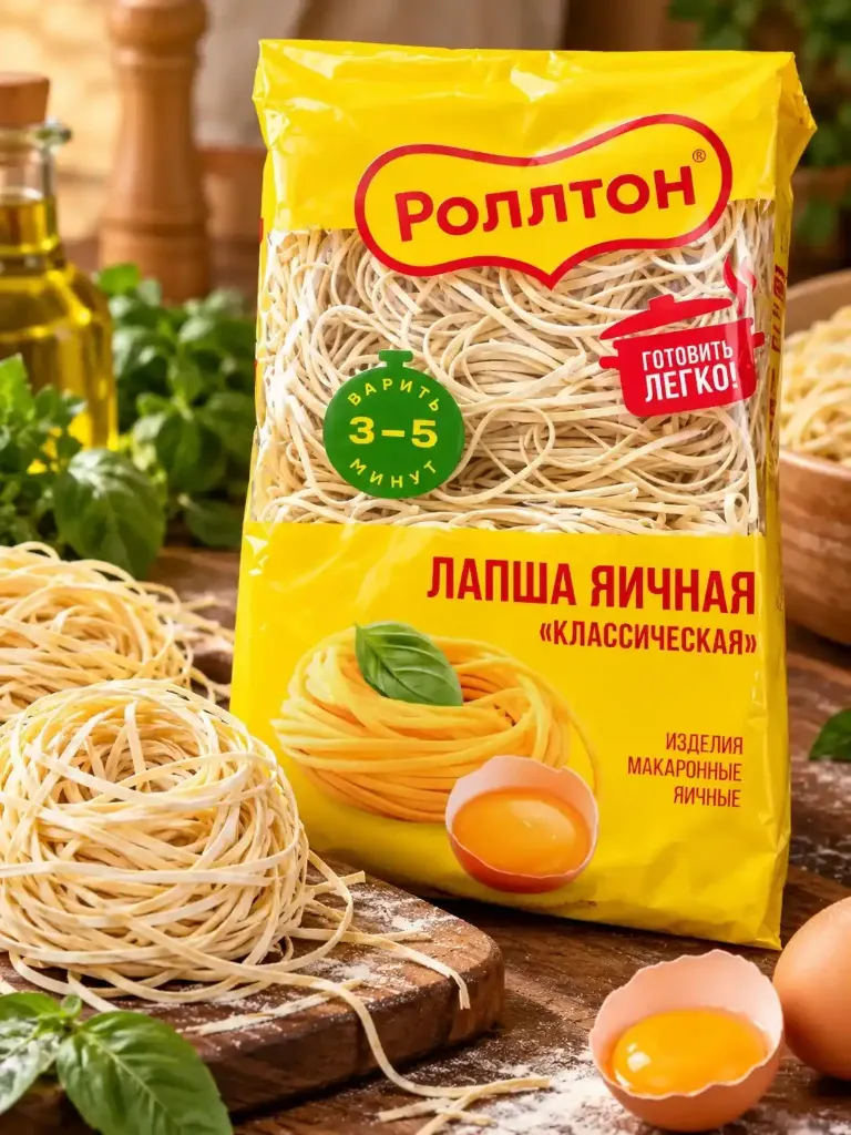 Лапша яичная Ролтон «Классическая» 400гр х 10шт